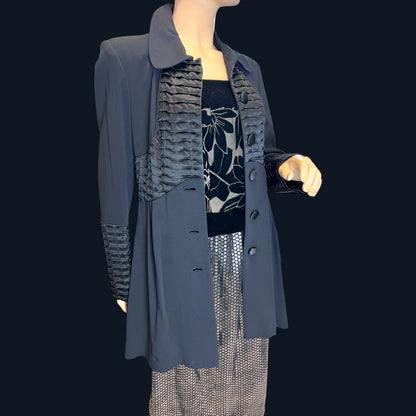 Temperley London Black Dress-Coat 2000s