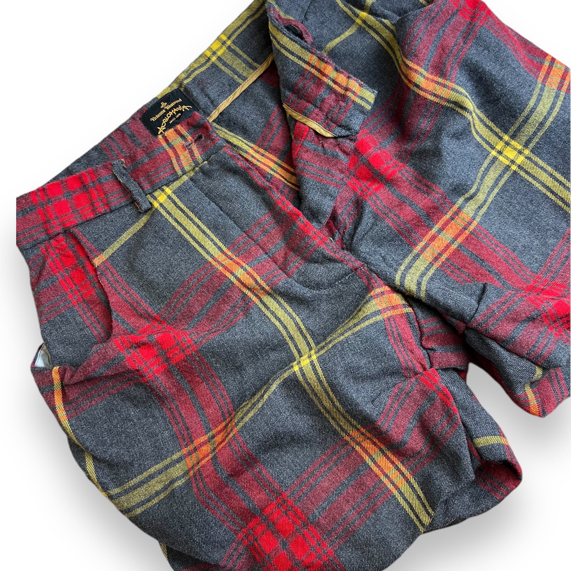 Vivienne Westwood Anglomania Tartan Shorts 1990s detail image