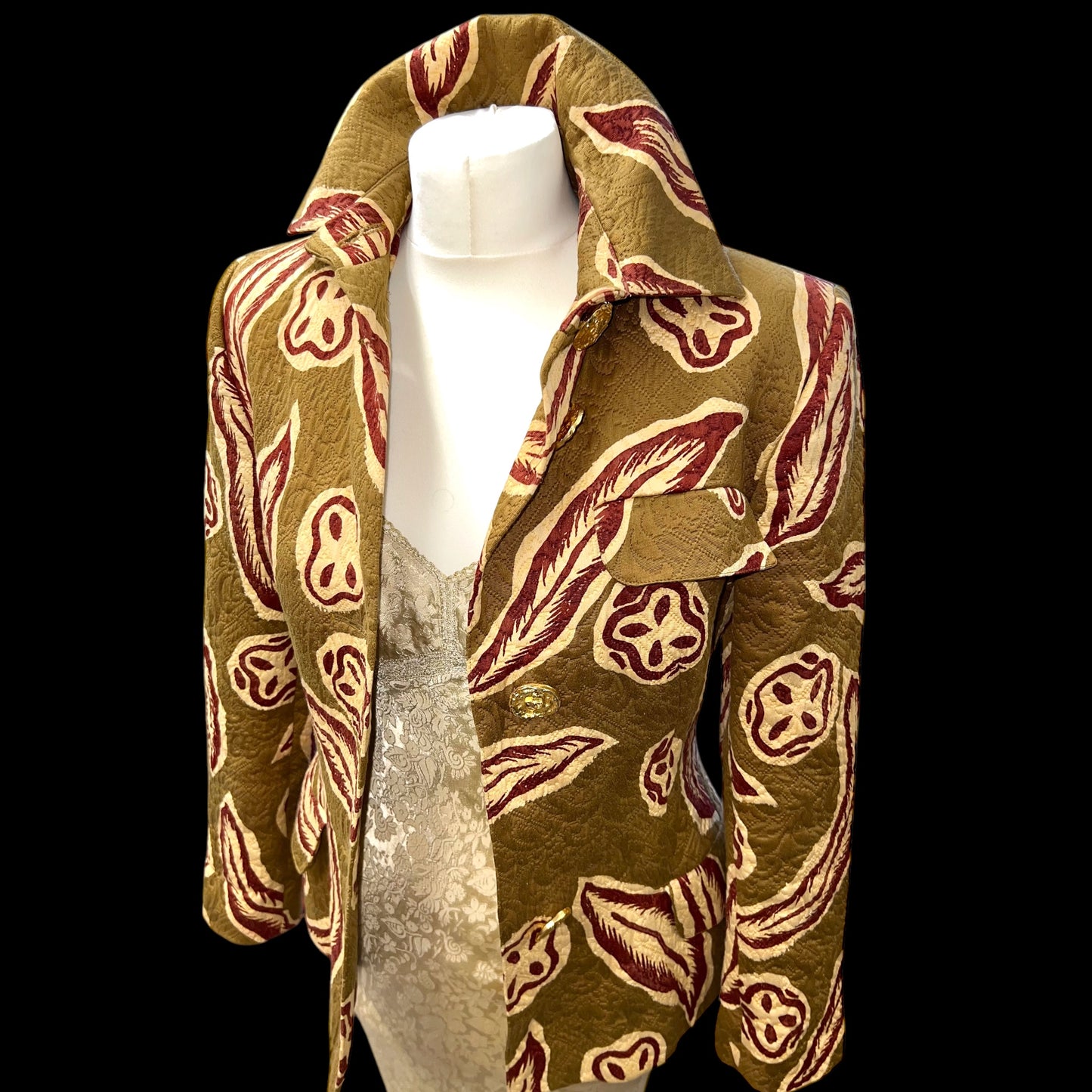 Christian Lacroix Gold Button Jacket 1990s