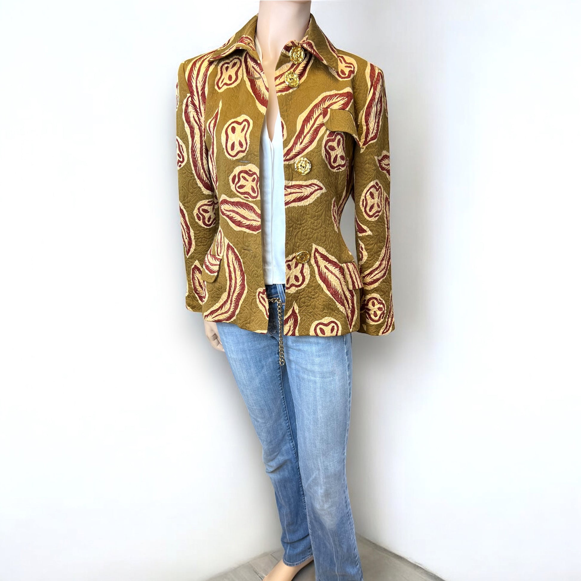 Christian Lacroix Gold Button Jacket 1990s