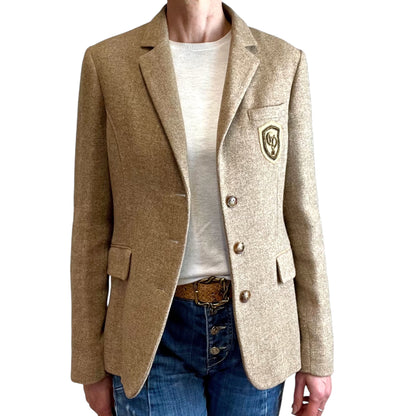 Gerard Darel Crested Blazer 90s