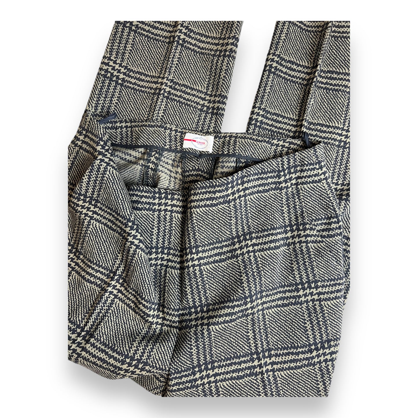 Prada Checked Tapered Trousers 1990s