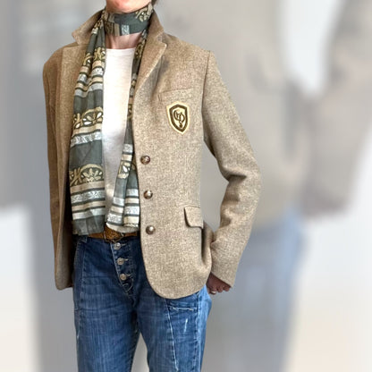 Gerard Darel Crested Blazer 90s