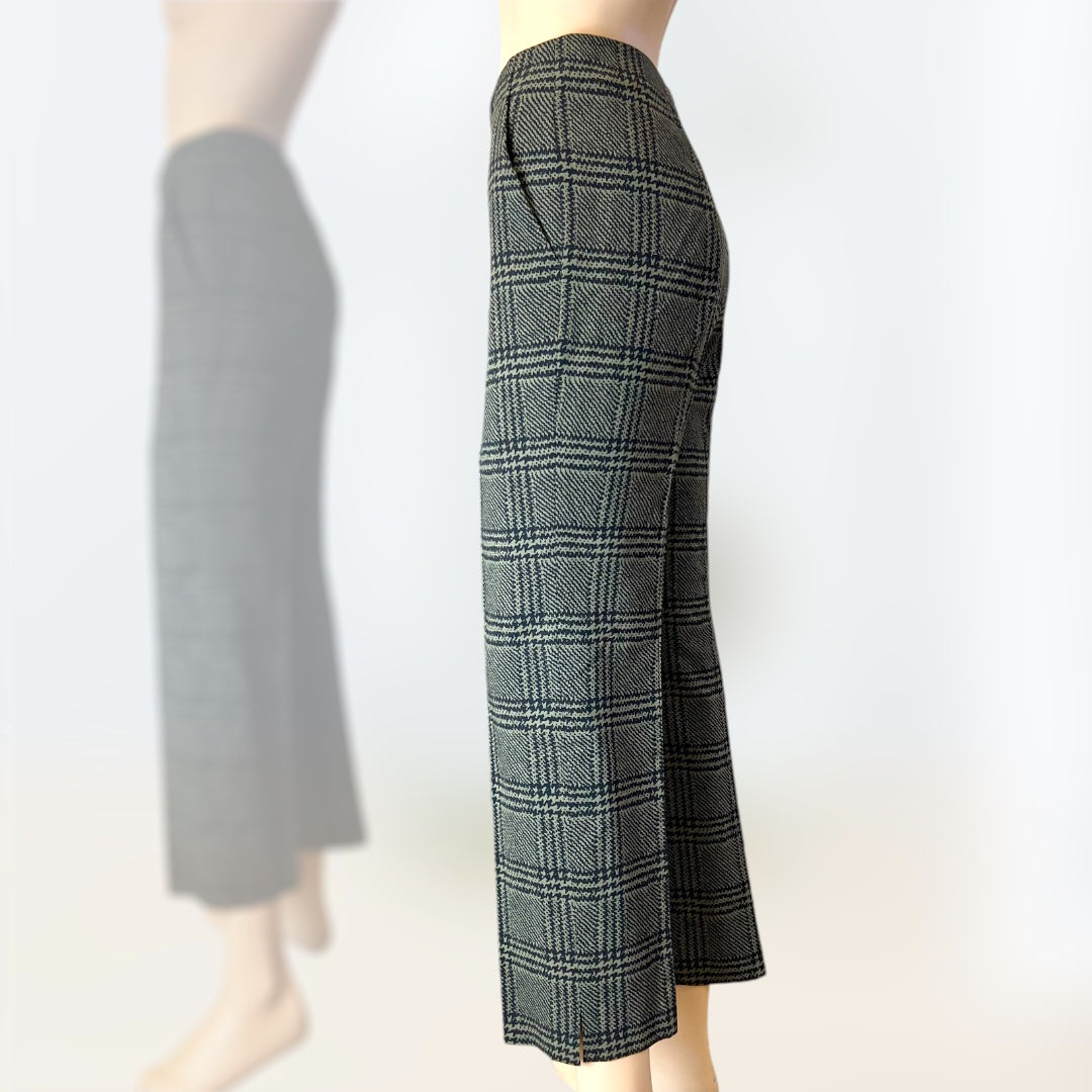 Prada Checked Tapered Trousers 1990s