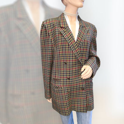 Basler Tweed Double-Breasted Blazer 1980s