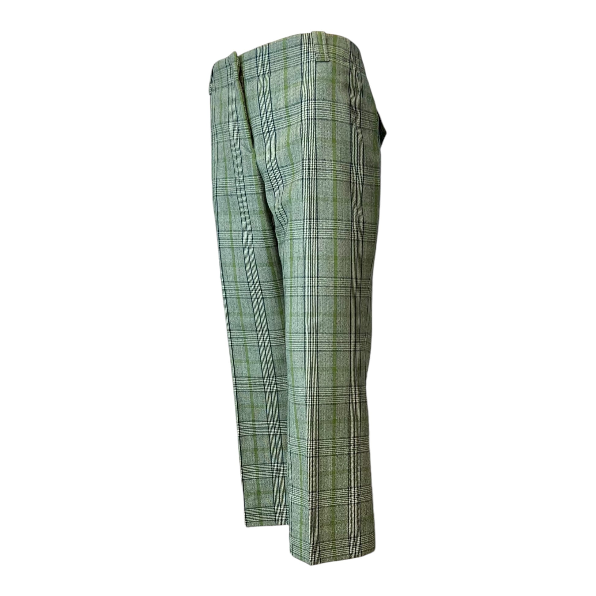Burberry Cropped Wool Trousers 2000s three-quarter view