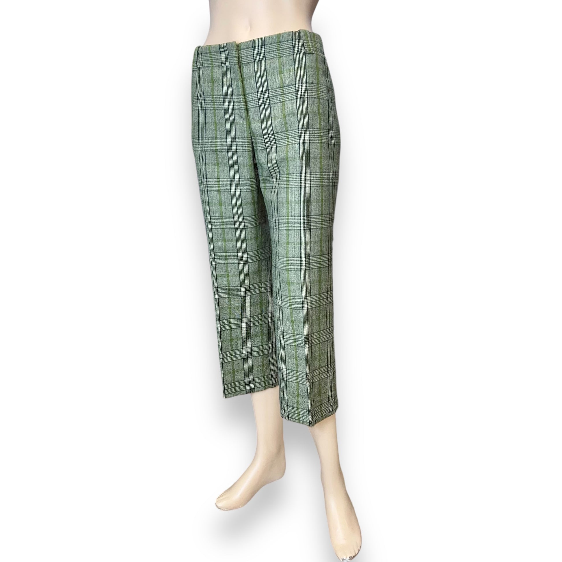 Burberry Cropped Wool Trousers 2000s front