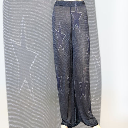 Iceberg Semi-sheer Glitter Trousers 80s