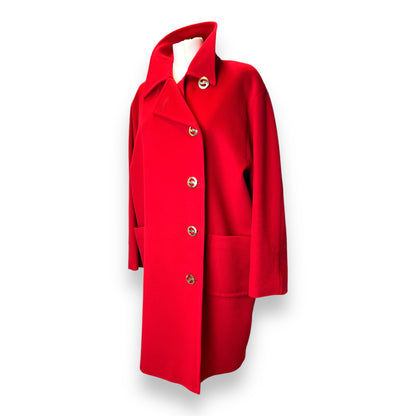 Jaeger Cashmere Red Coat 80s