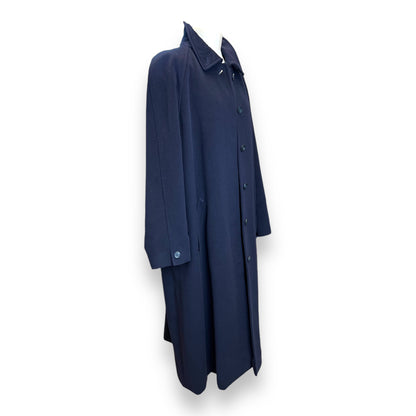 Jaeger Cashmere Navy Overcoat 90s