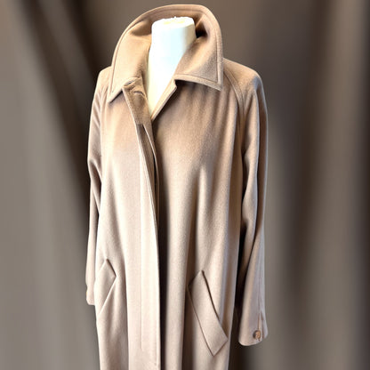 Jaeger Cashmere Camel Overcoat 90s