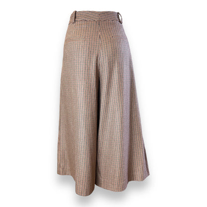 Checked Wool Culottes