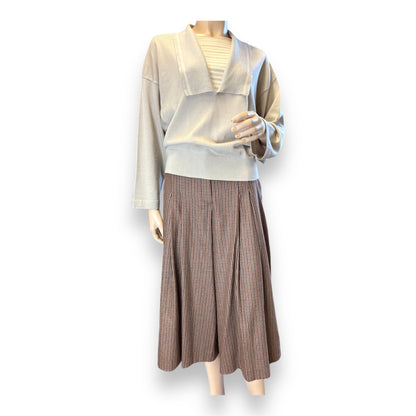 Checked Wool Culottes