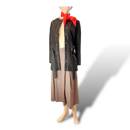 Checked Wool Culottes