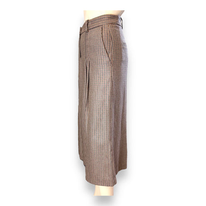 Checked Wool Culottes