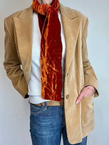 Max Mara Golden Velvet Blazer 1990s
