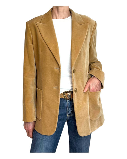 Max Mara Golden Velvet Blazer 1990s