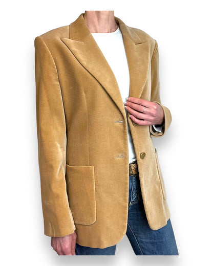 Max Mara Golden Velvet Blazer 1990s