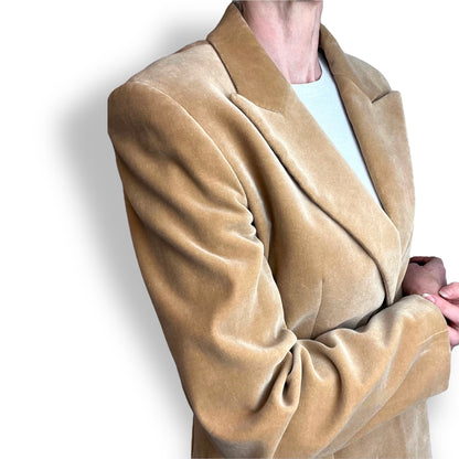 Max Mara Golden Velvet Blazer 1990s