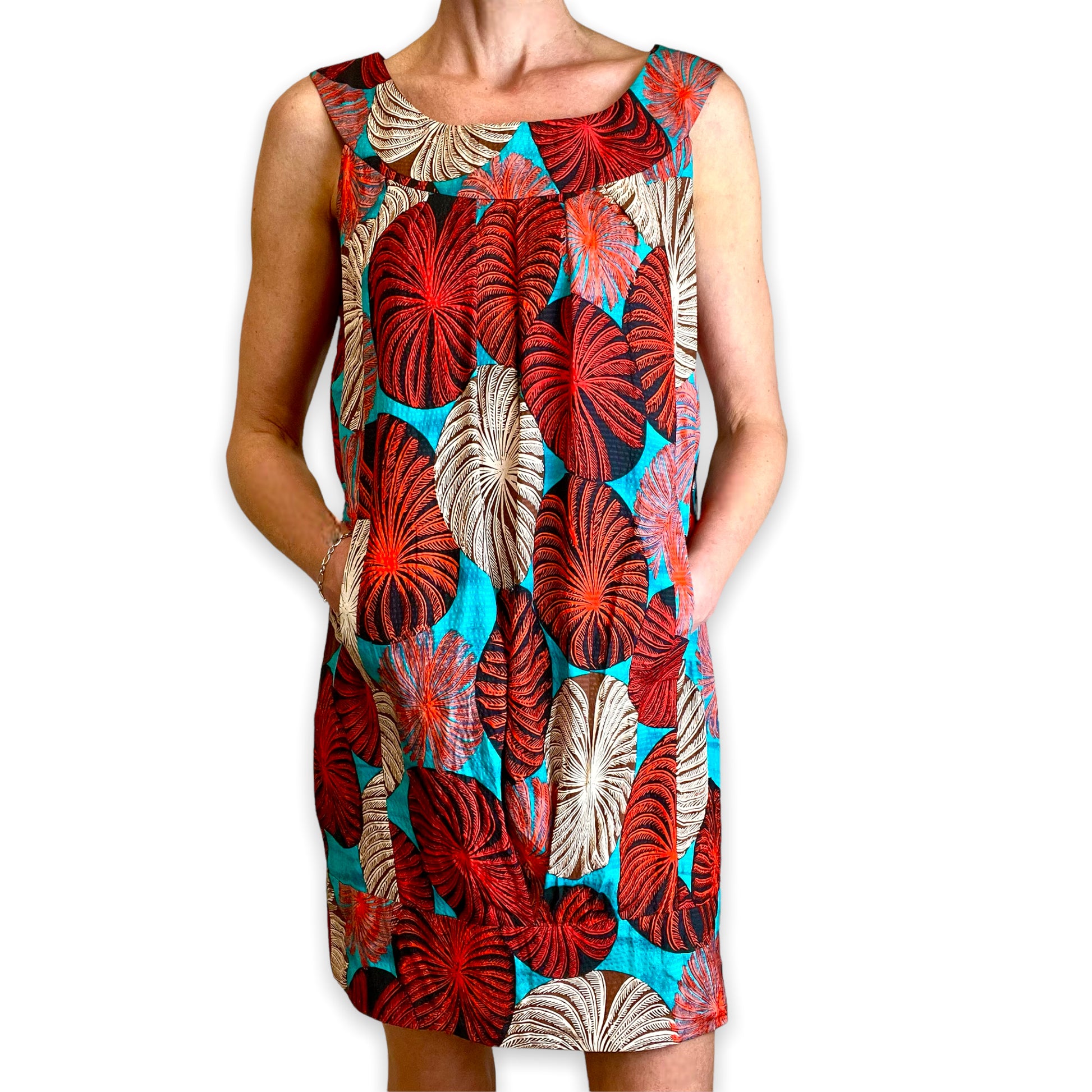 Diane Von Furstenberg tapered-hem silk dress front